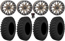 System 3 SB-4 Bronze (4+3) 15" Wheels 30" Crawler AT Tires Can-Am Defender