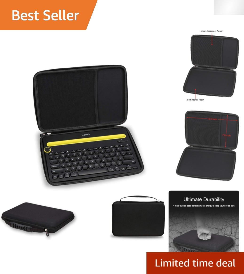 Elegant Hard Portable Case for Logitech K480 Keyboard - Waterproof & Durable