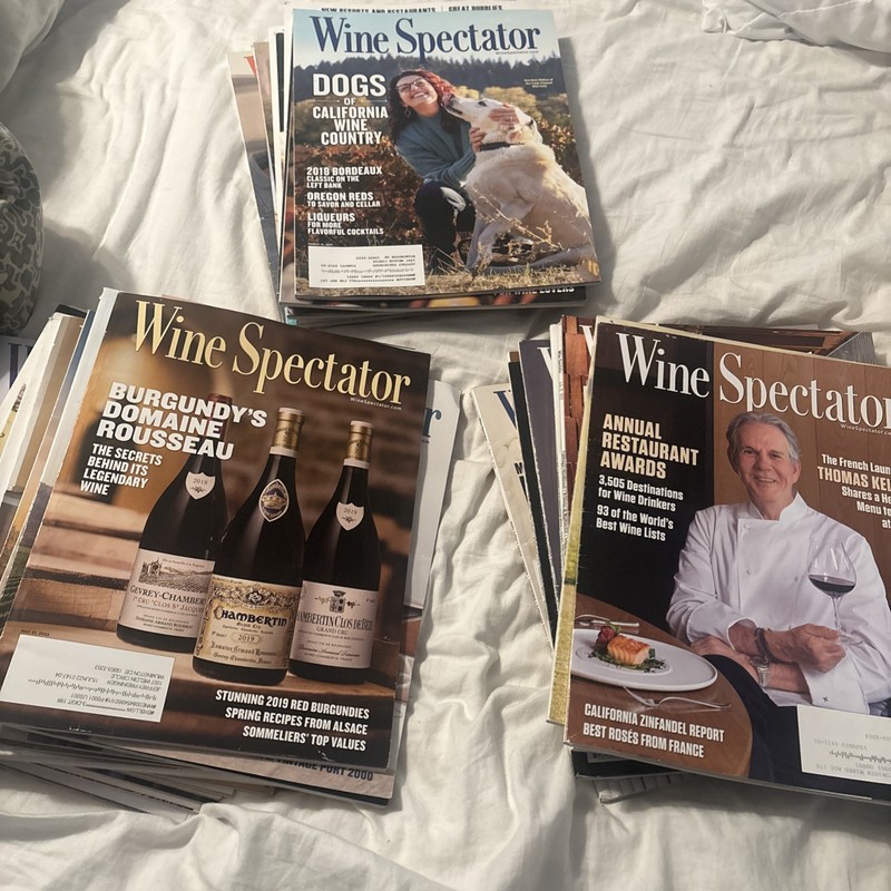 Huge Wine Spectator Lot Magazine 2021-2023 Most Issues 25 Lbs!  