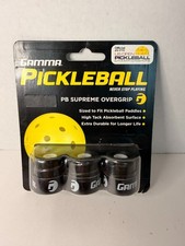 Gamma Sports Pickleball PB Supreme Overgrip 3 Pack High Tack Absorbent Paddle