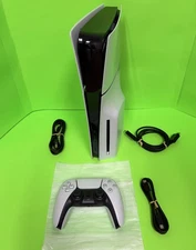 Sony PlayStation 5 Slim Disc Edition PS5 1TB White Console Gaming System