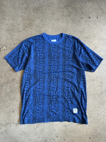 Tee shirt Supreme SS12 imprimé peau de serpent (bleu royal) Taille XL