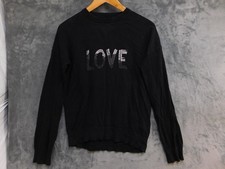 Zadig  Voltaire CICY LOVE Studded Cotton Sweater Womens M Black