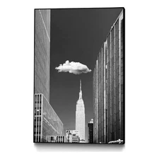 Giant Art Canvas  24x36 Single Cloud Framed in Multi-Color
