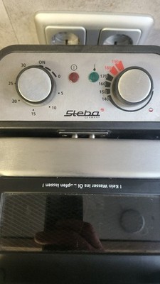 Steba DF 300 Edelstahlfritteuse.Das Gerät verfügt über ein 5-Liter-Volumen