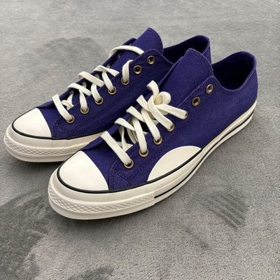 Converse Chuck 70 Shoes Mens 12 Women's 14 Purple Denim Lace Up Sneakers A11737F