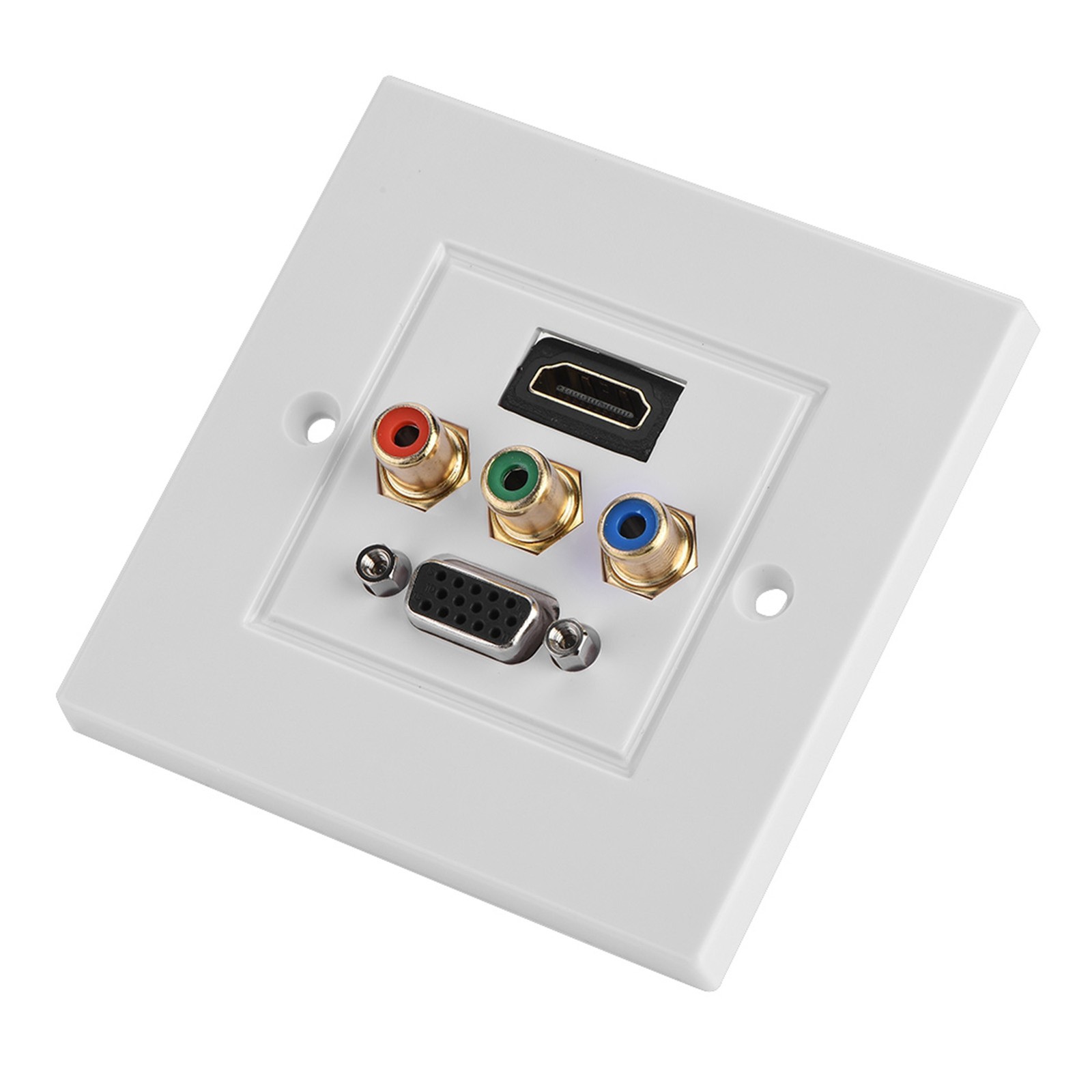 VGA 3RCA Threeinone Integrated Multimedia Wall Panel Video Socket✈