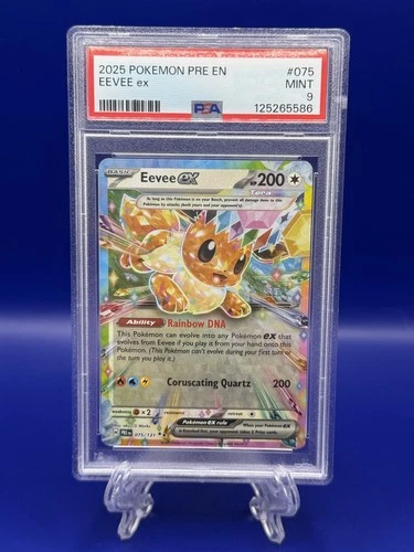 Pokemon Eevee EX 075/131 PRE EN Prismatic Evolutions Holo PSA 9