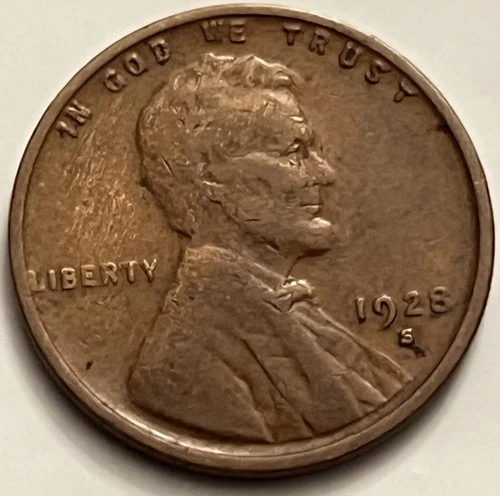1928-S Lincoln Wheat Cent San Francisco Mint Low Mintage BN708