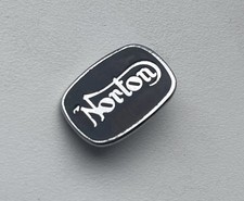 Vintage Norton Metal Enamel Small Lapel Pin Badge Motorcycle Classic Bike