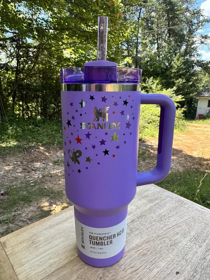 Stanley x Olivia Rodrigo 40oz Flowstate Quencher Tumbler Purple From Concert New - Image 2 of 4