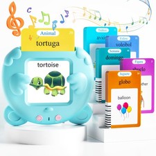 Spanish & English Talking Flash Cards for 510-Spanish&English(blue), Blue