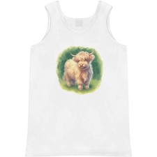 'Cute Baby Highland Cow' Adult Vest / Tank Top AV059057