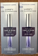 Bausch + Lomb Lumify Eye Illuminations Lash & Brow Serum 0.12 Fl Oz *LOT OF 2*