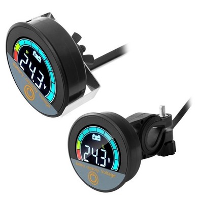 VoltGauge with Percentage Display Backlit DC7-100V Two Wire Voltage Meter