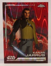 2024 Topps Star Wars Chrome Kanan Jarrus 124 Red Blaster RayWave Refractor