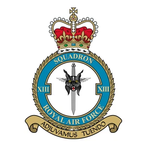 No. 13 Squadron RAF badge patch Self Adhesive Vinyl Sticker