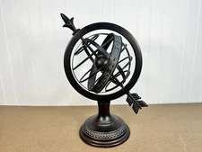 Decorative Armillary Sphere Globe Bronze Finish Metal Tabletop Accent Piece