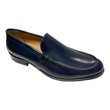 SCARPE MOCASSINO CERIMONIA UOMO CAMPANILE 311 PELLE BLU ORIGINALE PE 2025