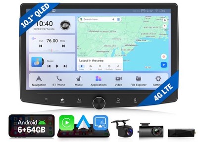 DAB+ UX6SK2 Plus 10,1'' QLED Android 13 Autoradio 2 Din Navigation CarPlay Radio
