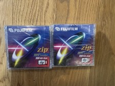 FUJIFILM Zip Disk 100 MB IBM Formatted FUJI FILM SEALED LOT OF 2