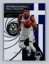 2019-20 Panini Mosaic #17 Giannis Antetokounmpo International Men of Mastery
