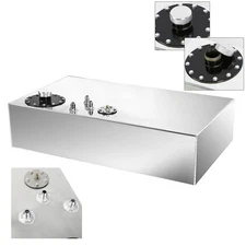 Race Fuel Cell Gas Tank w/ Cap & Level Sender 17 Gallon/64L Street Rod Aluminum