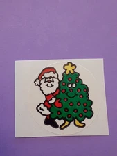 vintage 80's Eureka santa pine glossy small scratch n sniff sticker