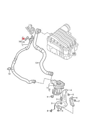 Genuine AUDI VW A3 S3 RS3 Sportb. Lim. Pressure Sensor 06L906052A