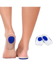 Silicon Heel Cushion gel Heel Sups Support Shoe Insert shock absorber S-Med-L