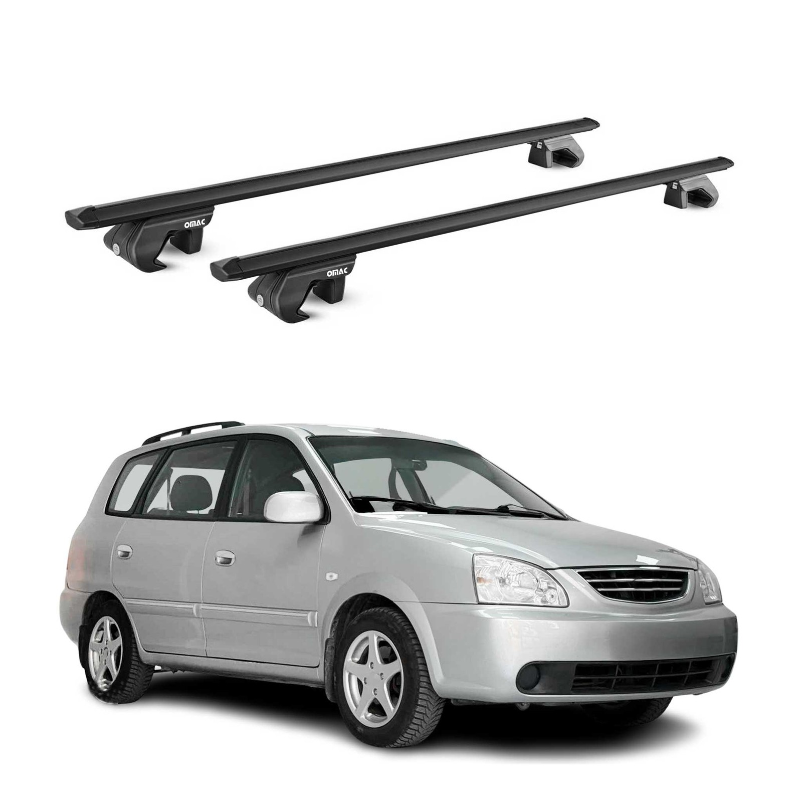 Barres de toit transversales Kia Carens 2002-2006