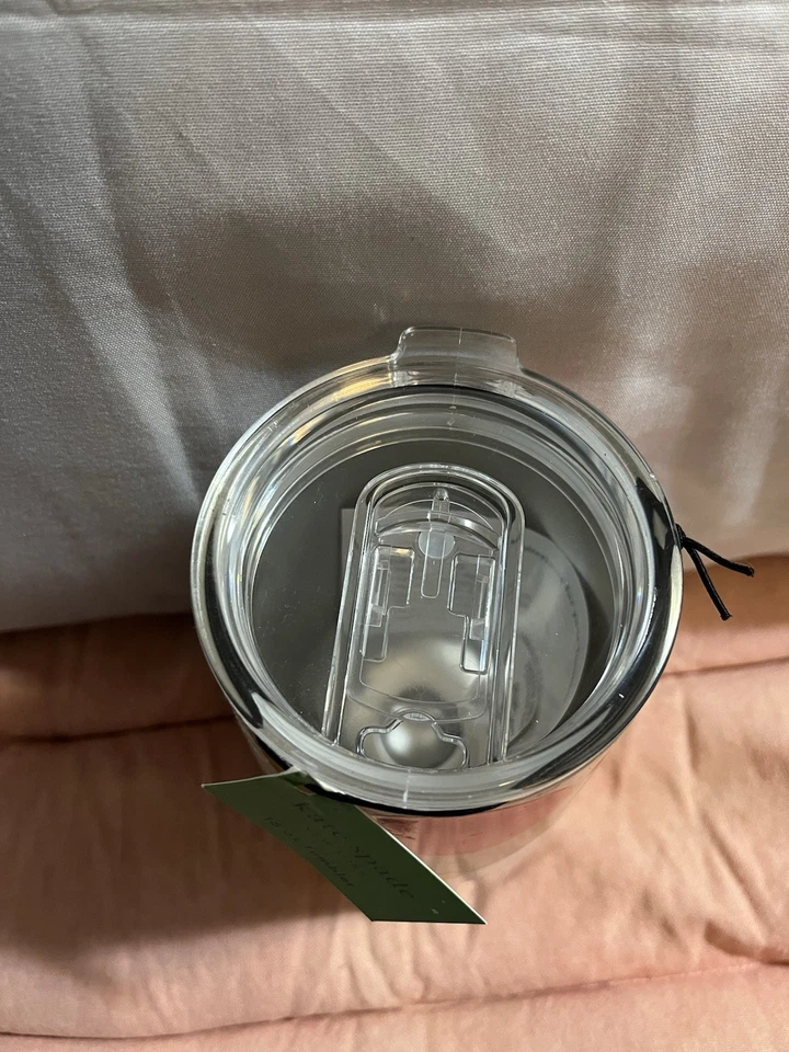 Copo de aço inoxidável isolado Kate Spade 16 oz enfeites de Natal novos com etiquetas - Imagem 4 de 4