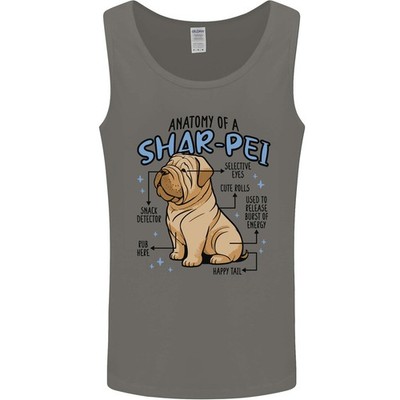 Shar Pei Körperbau Lustige Hund Herren Tanktop