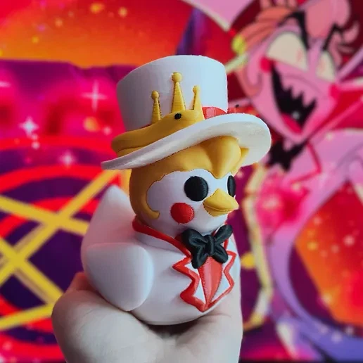 Hazbin Hotel and Helluva Boss Pato Figura Resina Foto 3 de 4