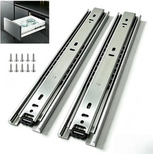 1 Pairs Full Extension Drawer Slides, 14 Inch Heavy Duty Drawer Runners, Side Mo