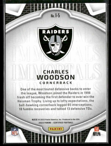2023 Panini Certificato #I-5 Charles Woodson Immortals Specchio Bronzo #/249 - Foto 2 di 2