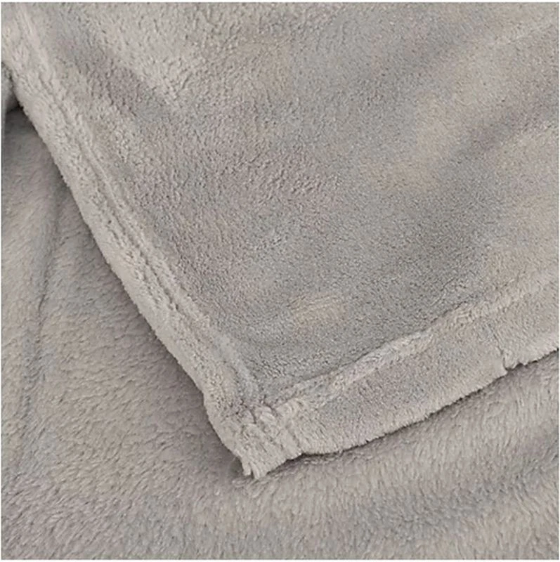 QVC CORAVELLE 1 Heimdecke uni Mikrofaser Flausch ca. 150x200cm grau. - Bild 2 von 4