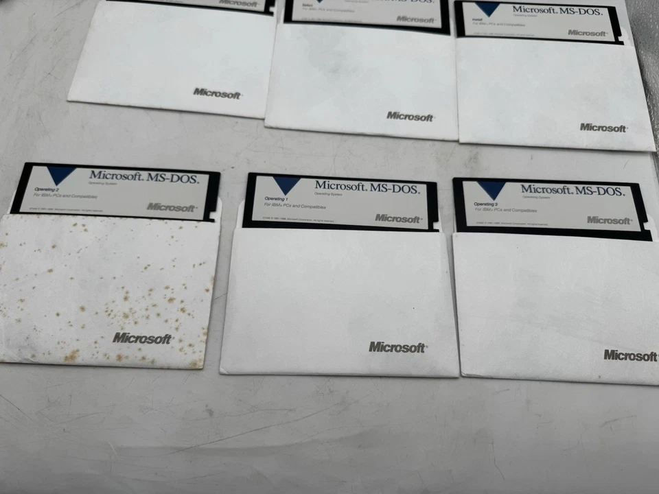 Microsoft MS-DOS 4.01 Operating System Version 5.25 Disks UNTESTED 9 Discs As Is - Image 4 of 4