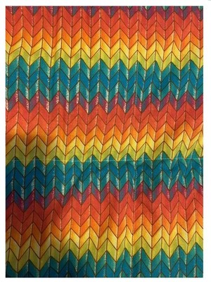 Weighted Twin Chevron Blanket,  12 lbs child or adult, washable, colorful, SALE!