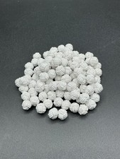 Fabric Silk Knot Shirt Cufflinks White Lot of 50 (25 Pairs) Formal Wear Tuxedo