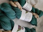 Forest Sock Set,  full skein and  mini skein, Sock set , BFL wool and Nylon