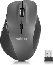 Wireless Ergonomic Mouse 6 Button Grey 2.4G USB