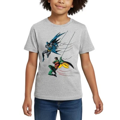 DC Comics Batman And Robin Kinder T-Shirt - Bild 1 von 4