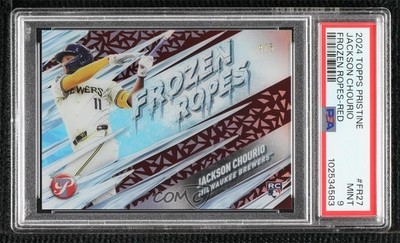 2024 Topps Pristine Frozen Ropes Red 4/5 Jackson Chourio #FR-27 Rookie RC 7c5