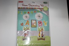Fisher-Price Welcome Baby Animals of the Rainforest Nursery Decorating Kit 10 Pc