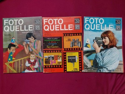 Foto Quelle 3x Katalog 1965 bis 1968 Retro Vintage 
