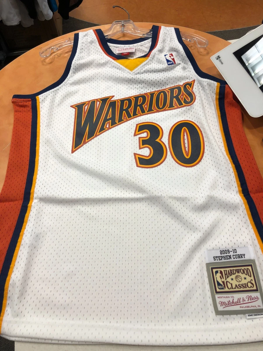 Men's Mitchell & Ness Stephen Curry White Golden State Warriors