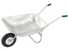 65L Garden Wheelbarrow Galvanised Wheel Barrow with Pneumatic Tyre DRAPER 31619