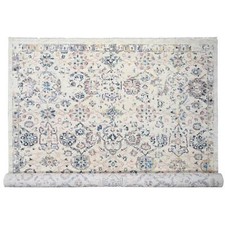 12'1" x 14'9" Ivory Wool Pile Natural Dyes Hand Knotted Oriental Rug R84331