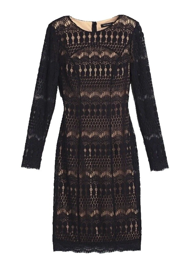 White House Black Market Mujer Vestidos geométrica de algodón para mujeres